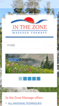 Mobile Screenshot of inthezonemassage.com